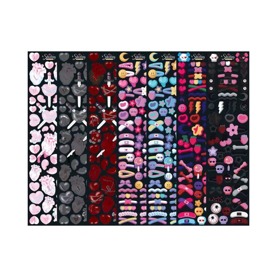 STICKER SHEET | Shocking PINK ROSE [Dark Series]